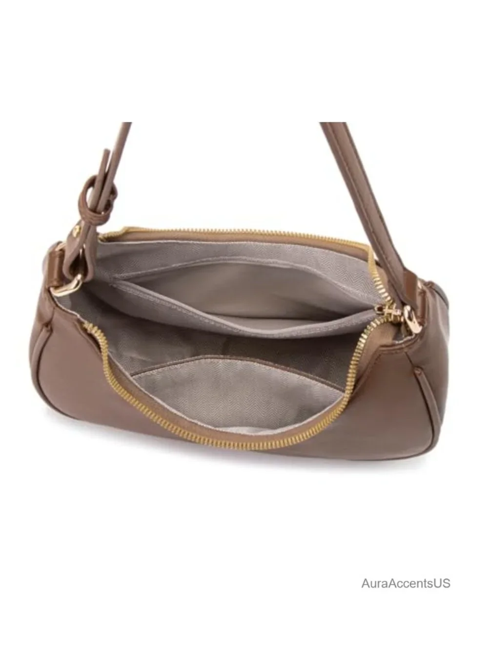 Cute Hobo Tote Mini Clutch Purse with Zipper Closure PU Leather